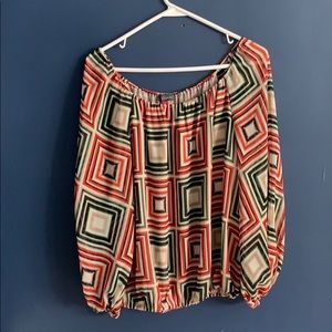 Geometric pattern Vince Camuto top